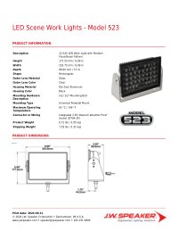 Product Spec Sheet